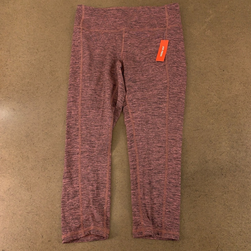 Joe Fresh Active Women's Size Small Medium Mauve High Rise Capri Leggings NWT